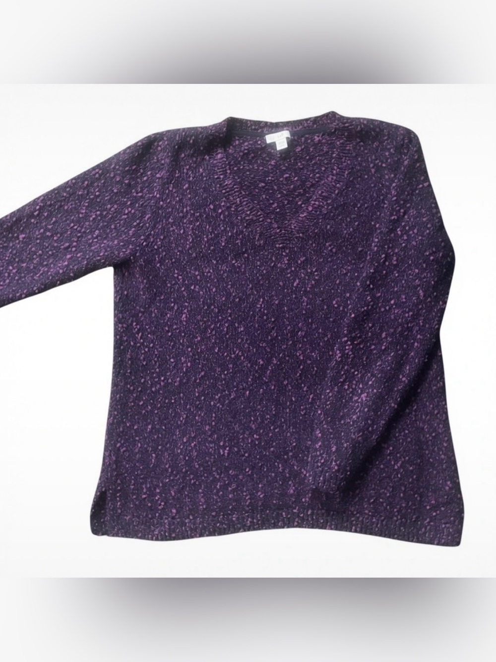 Women’s J Jill Purple V-Neck Sweater